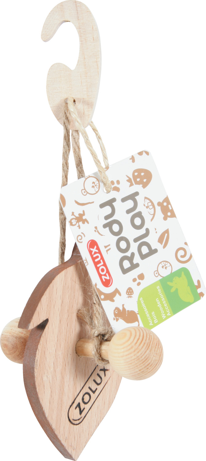 Jouet en bois à ronger en forme de noisette